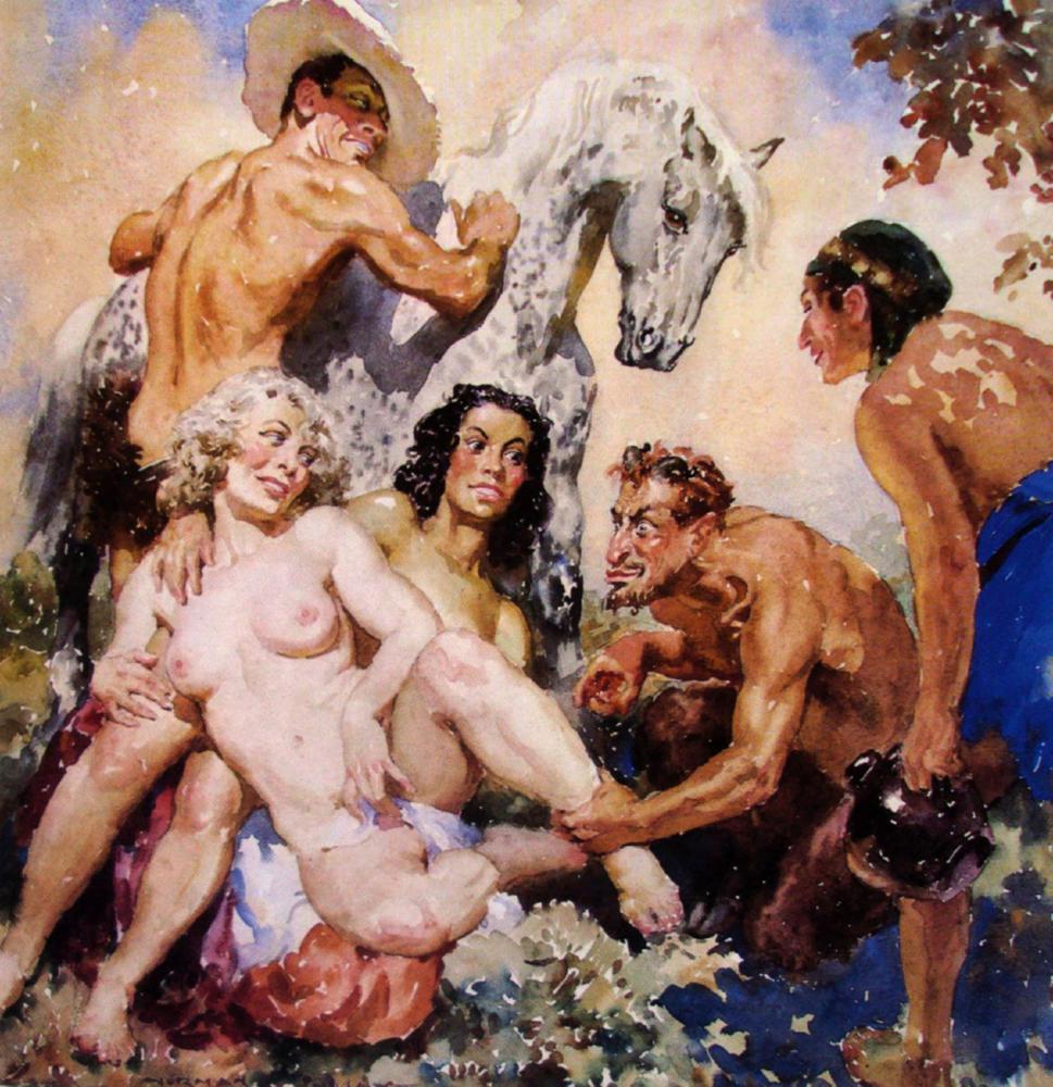 Satyr and the Nymphs. 