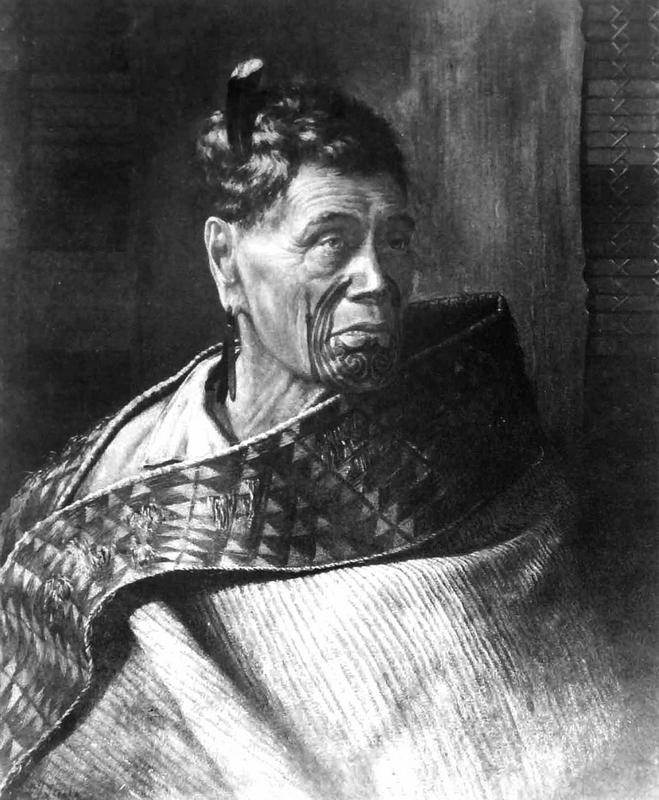 Portrait of a Young Maori Woman with Moko by Louis John Steele 1891  Weekender Tote Bag by Celestial Images - Fine Art America