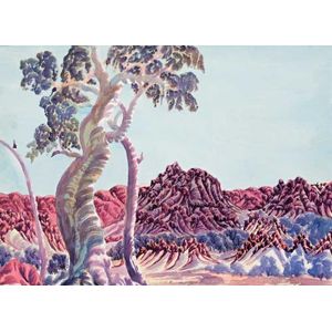 Central Australian Landscape 1950s Artwork Image