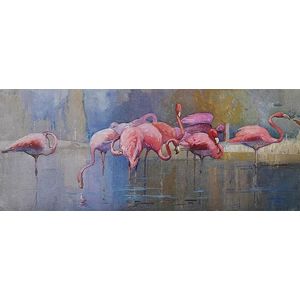 flamingo painting 1800s