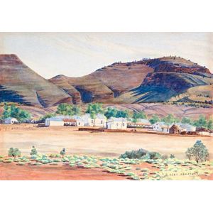 Hermannsburg Mission with Mt Hermannsburg in Background 1936 or 1937