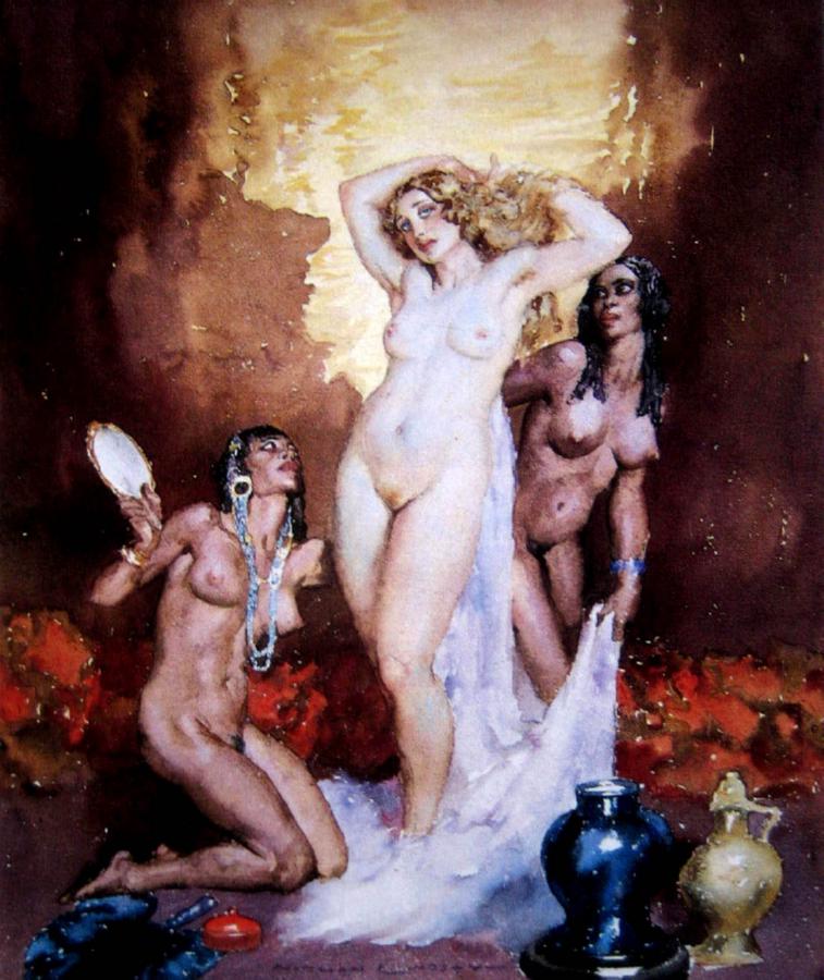 signed lower centre 'Norman Lindsay', 41 x 34.5 cm. 